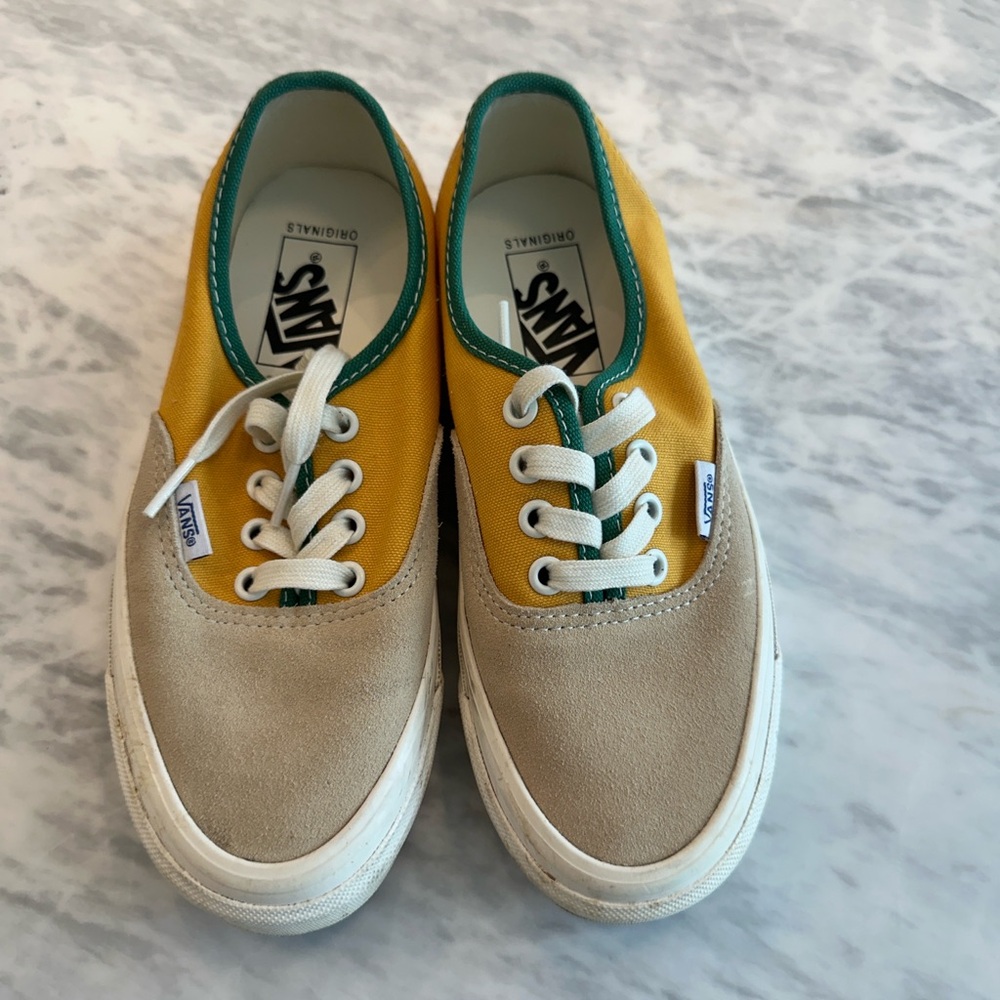 Vans Yellow and Beige Sneakers